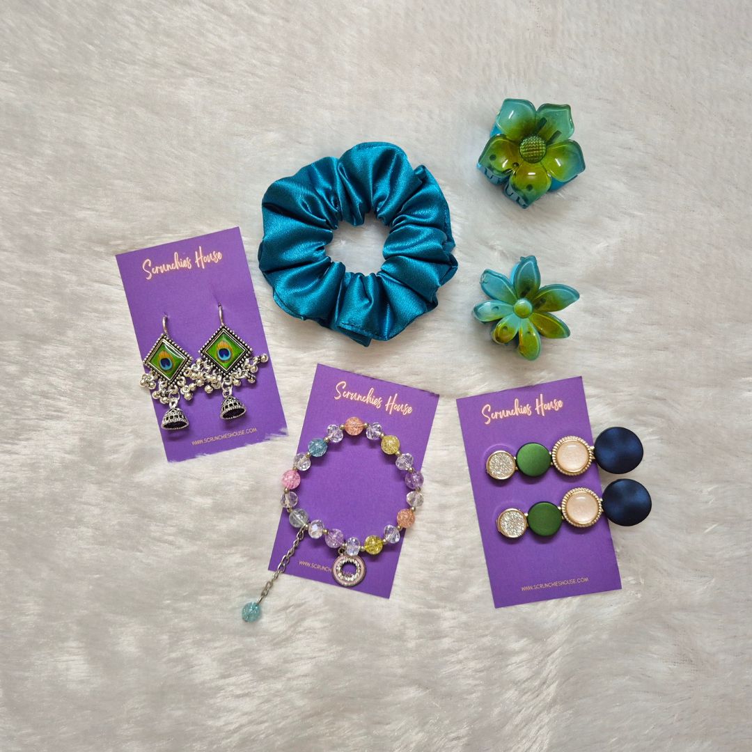 TEAL GREEN MINI HAMPER