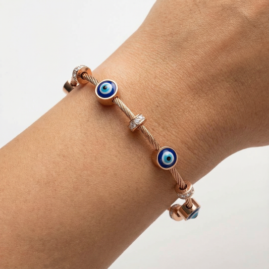 EVIL EYE BRACELET ( Anti tarnish )