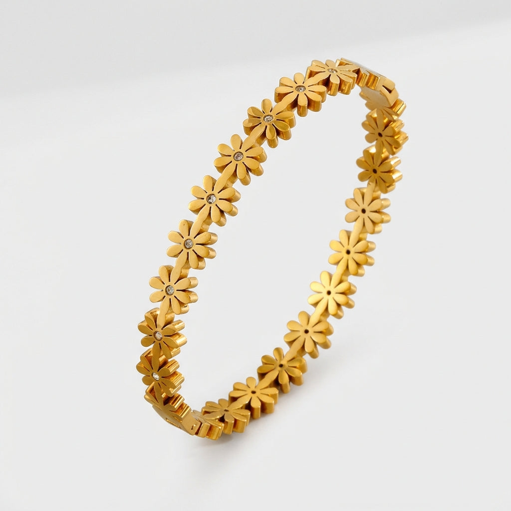 FLOWER BRACELET ( Anti tarnish )
