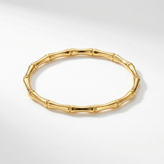 BAMBOO DESIGN BRACELET ( Anti tarnish )